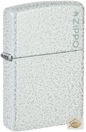 Zippo Glacier, strukturierte Oberfläche mit Logo-Print