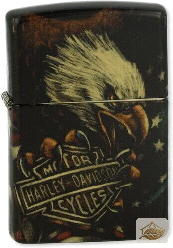 Zippo Adler mit Harley-Davidson-Patch, limitierte Ausgabe