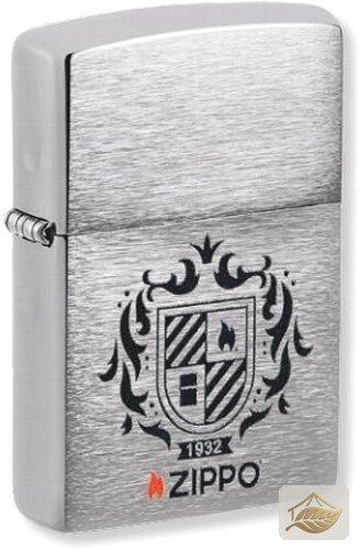 Zippo Wappen-Feuerzeug 'Zippo 1932', Chrom gebürstet