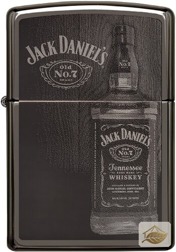 Zippo Feuerzeug Jack Daniel's Flasche, Black Ice