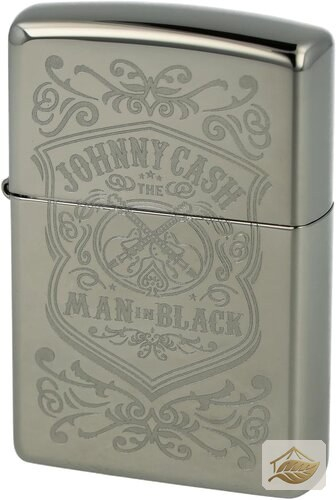 Zippo Feuerzeug Johnny Cash, gebürstetes Chrom