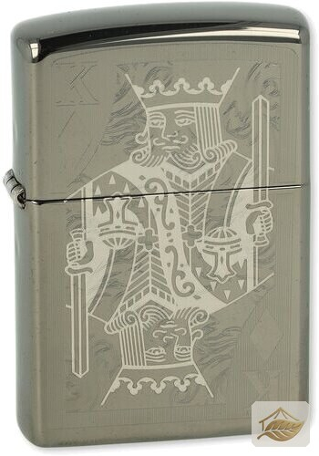 Zippo König-Feuerzeug Kings of Diamonds, Silber