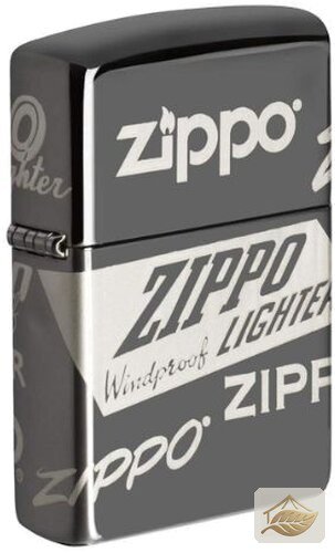 Zippo Black Ice Feuerzeug mit Logo-Gravur
