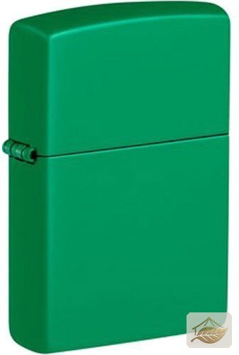Zippo Basismodell Gold Green Matte, dezentes Grün
