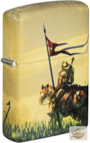 Zippo Medieval, mittelalterliches Motiv in Bunt und Matt