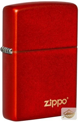 Zippo Feuerzeug Metallic Rot mit Logo