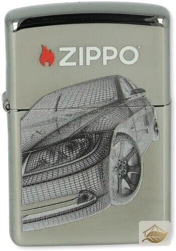 Zippo Oldtimer-Auto-Feuerzeug, hochpoliertes Chrom