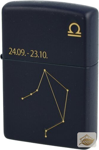 Zippo Sturmfeuerzeug Waage, Navy Blue Matte