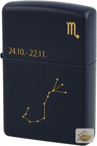 Zippo Benzinfeuerzeug USA, Motiv Skorpion Navy Matt