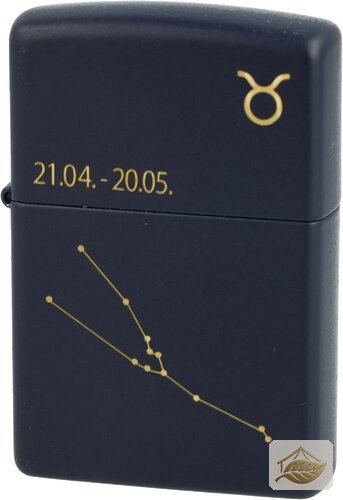 Zippo Geschenkbox-Feuerzeug, Motiv Stier Navy Matt