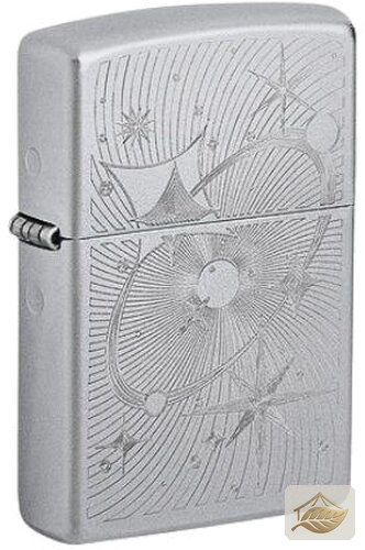 Zippo Nostalgia Vintage Sterne-Gravur, Satin Finish