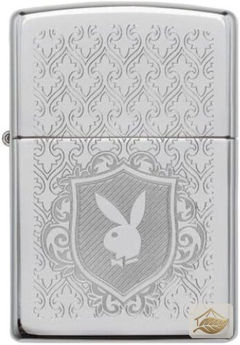 Zippo Playboy Logo, Chrom Poliert Gelasert