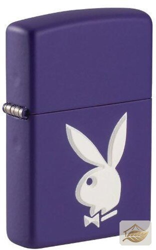 Zippo Playboy Feuerzeug in Lila Matt und Weiß