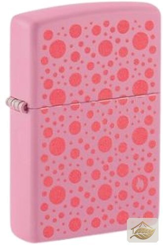 Zippo Pink Matte Damenfeuerzeug mit Polka-Dot-Muster