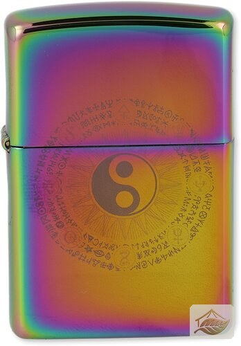 Zippo Yin-Yang-Feuerzeug in Regenbogenfarben