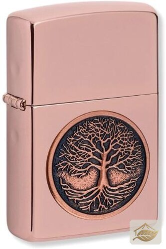 Zippo Baum-des-Lebens-Plakette, Roségold