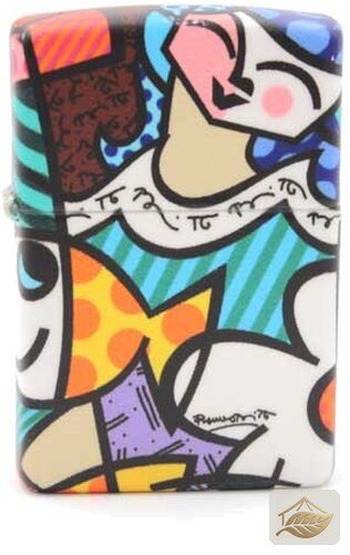 Zippo Sonderedition Romero Britto: Fish and Cat im Neo-Pop-Art-Design