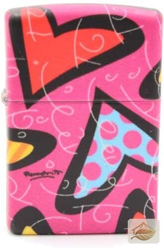 Zippo Romero Britto Modern Love Feuerzeug, Violett