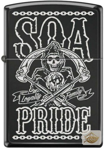 Zippo Sons of Anarchy Pride, Black Ice