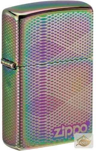 Zippo Spectrum Illusion Line, achtseitig gelasertes Zippo-Logo