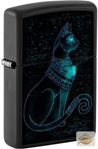 Zippo Spiritual Cat Feuerzeug, leuchtet im Dunkeln