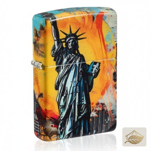 Zippo Freiheitsstatue Pop-Art, Benzinfeuerzeug 540°
