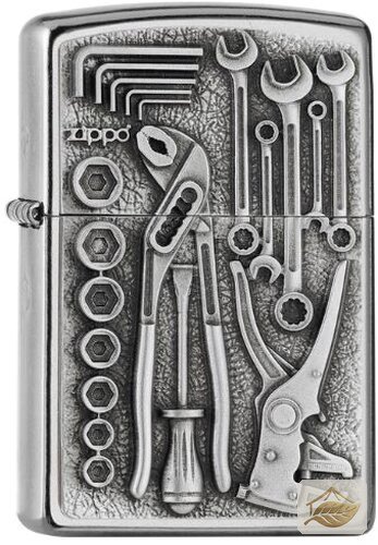 Zippo Toolbox Plakette, Street Chrome
