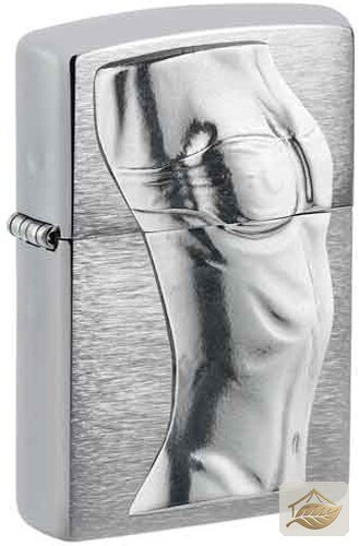 Zippo Women Torso Feuerzeug, Plakette Brushed Chrome