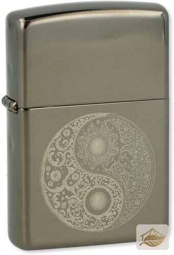 Zippo Yin-Yang-Symbol, silberfarbenes Gehäuse