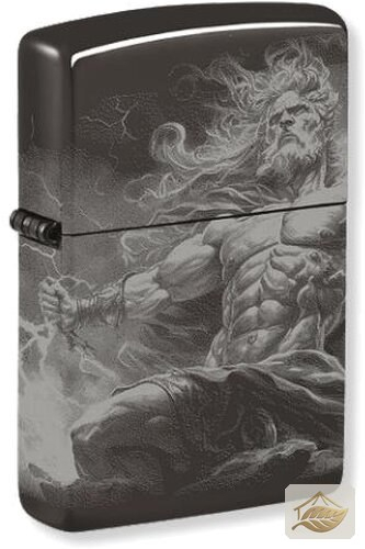 Zippo Zeus-Feuerzeug, Ebony Schwarz